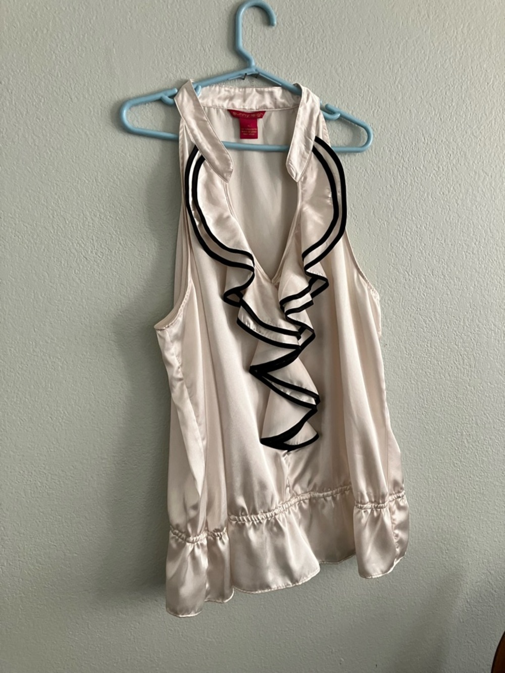 Sunny Leigh Ruffle Sleeveless Blouse